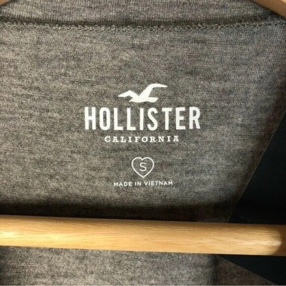 Hollister Gray Jersey Split Hem Tank Top S - Picture 5 of 5